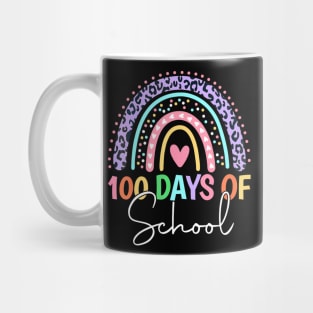 100 Days Of School Teacher Kids 100Th Day Of School Rainbow Mug